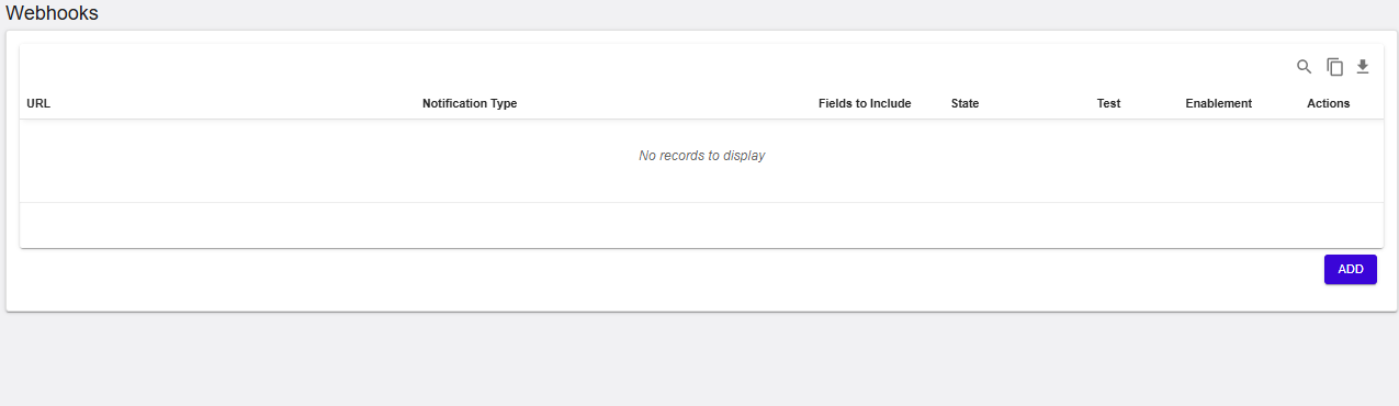 Shopify Embedded Cards: Webhooks overview (Administration → Webhooks)